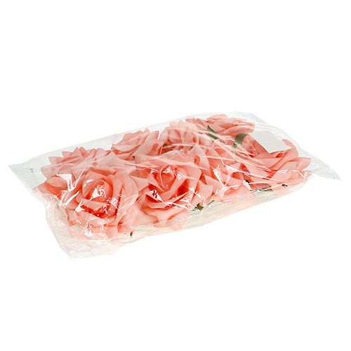 Artikel Foam Rose Ø 10cm Lachs 8 St
