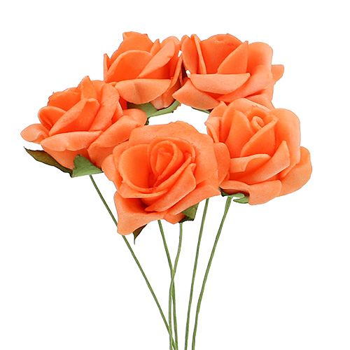 Artikel Foam Rose Ø 3,5cm orange 48 St