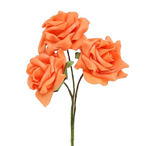 Artikel Foam-Rose Ø7,5cm Orange 18 St