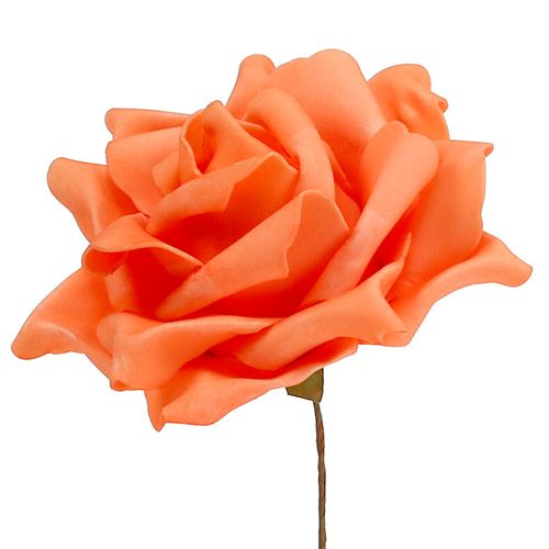 Floristik24 Foam Rosen Orange Ø15cm 4 St