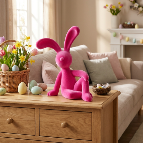 Artikel Dekofigur Hase modern für Wohnzimmer Osterdekoration 38cm