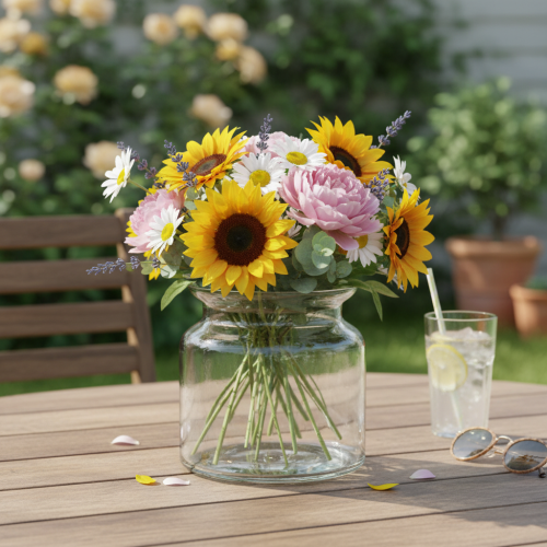 Artikel Glasvase klar Deko-Vase aus Glas mit Rand für Windlicht oder Blumenvase 15cm