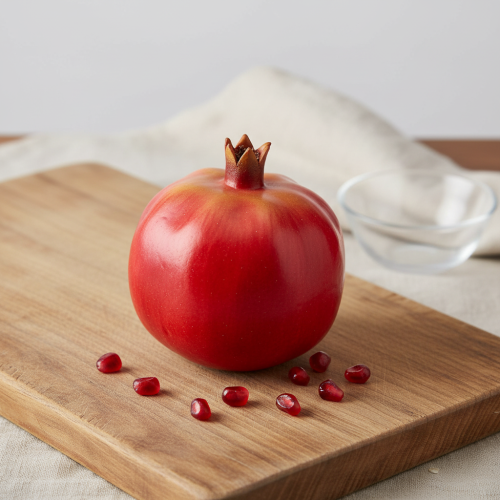 Granatapfel Deko Obst künstlich Rot Schaufensterdeko 10,5cm | Floristik24.de