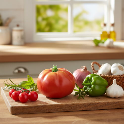 Tomate künstlich Fleischtomate Lebensmittelattrappe Ø10cm | Floristik24.de