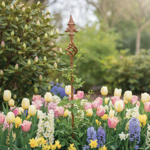 Gartenstab Rankhilfe für Garten Dekoration mit Zierelement 115cm | Floristik24.de