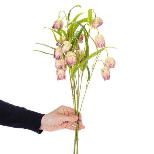 Artikel Kunstblume Schachblume filigrane Deko für Wohnräume 60cm 3St