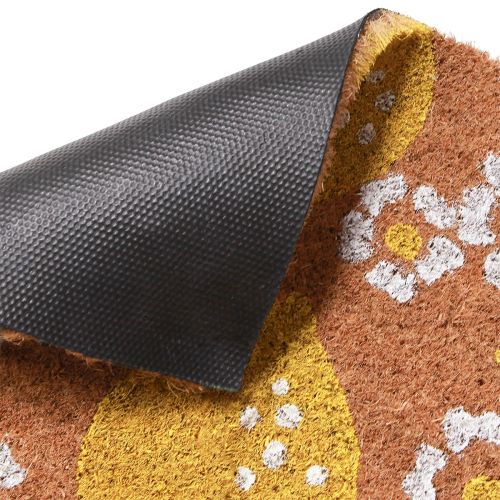 Artikel Fußmatte Zitronen und Blüten Fußabtreter Kokosmatte 40×60cm