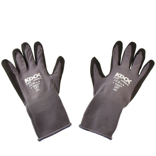 Gartenhandschuhe Gr 8 EN 2121X Grau Schwarz Blau Nylon kaufen | Floristik24.de