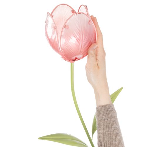 Artikel Gartenstecker Blume Dekorative Tulpe für Blumenbeete und Rabatten 94cm