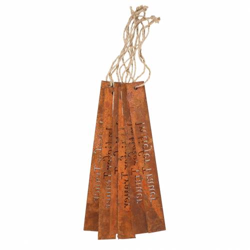 Artikel Gedenkspruch-Anhänger „In tiefer Trauer“ Rost 25×3cm 6St