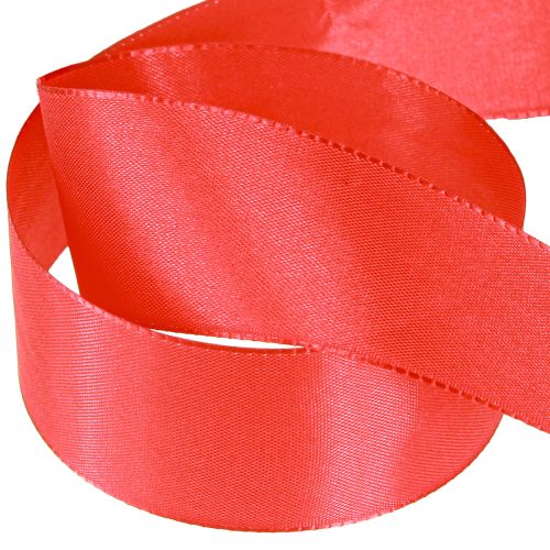 Artikel Geschenkband und Dekoband Polyesterband Rot 40mm 50m