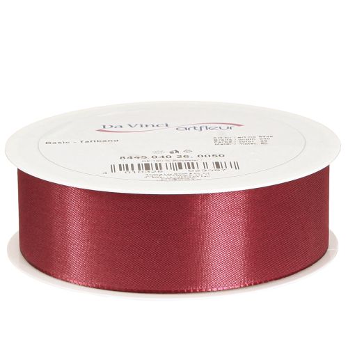 Artikel Geschenkband Dekorationsband Taft Bordeaux 40mm 50m