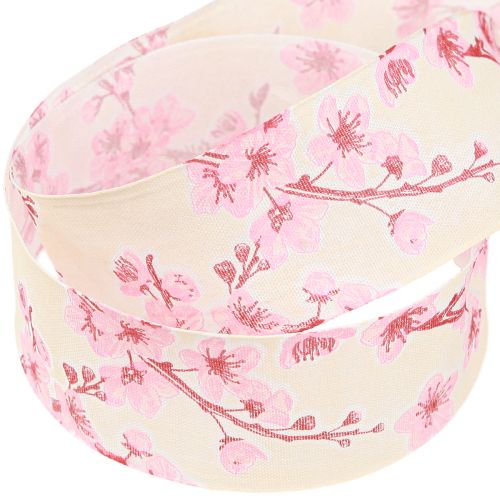 Artikel Geschenkband Kirschblüten Stoffband Hanami 40mm 20m