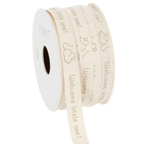 Geschenkband Mäuschen Dekoband Geburt Taufe 15mm 20m