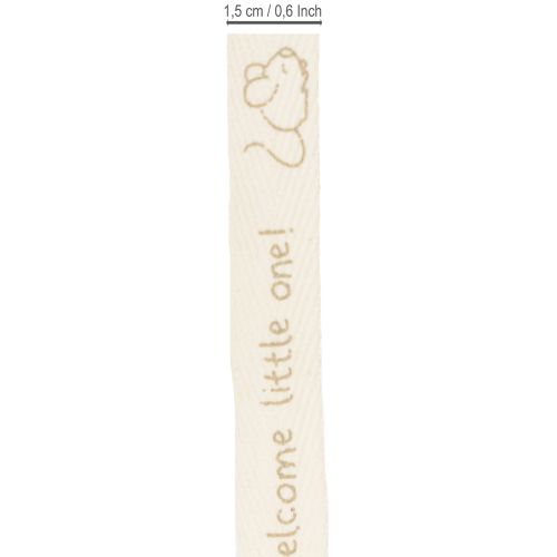 Artikel Geschenkband Mäuschen Dekoband Geburt Taufe 15mm 20m
