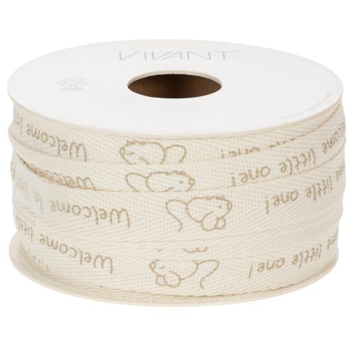 Geschenkband Mäuschen Dekoband Geburt Taufe 15mm 20m | Floristik24.de