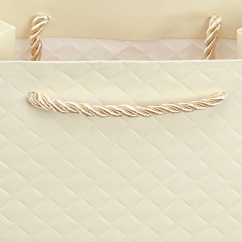 Artikel Geschenktasche Papier Geschenktüte Creme 18×10×23cm 1 St