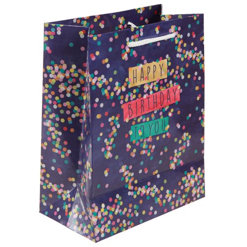 Artikel Geschenktüte Geburtstag „Happy Birthday“ Papier 18×10×23cm 2St