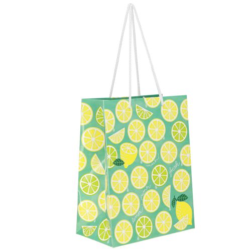 Artikel Geschenktüte Papier Zitronen Tüte mit Henkeln 18×10×23cm 2St