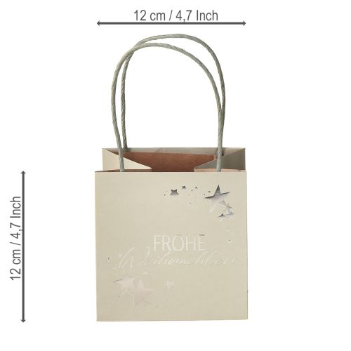 Artikel Geschenktüte Weihnachten mit Henkeln Papier 12cm 6 St