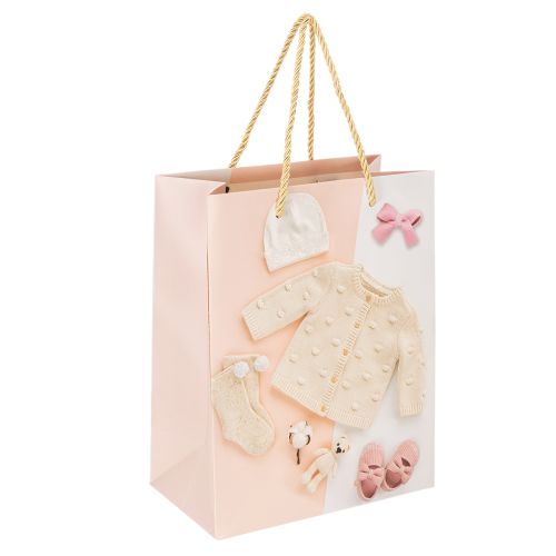 Geschenktüten Baby Mädchen Geschenktaschen Geburt 23×18cm 2St | Floristik24.de