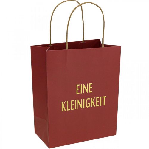 Floristik24 Geschenktüten „Eine Kleinigkeit“ Rot Papiertüten 16×8cm 6 St