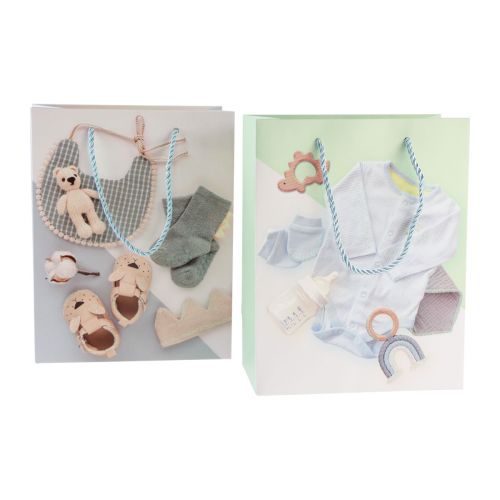 Artikel Geschenktüten Baby Geschenktaschen Geburt 23×18cm 12St