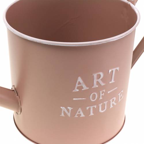Artikel Blumentopf Gießkanne Altrosa Zink Ø16,5cm H17cm