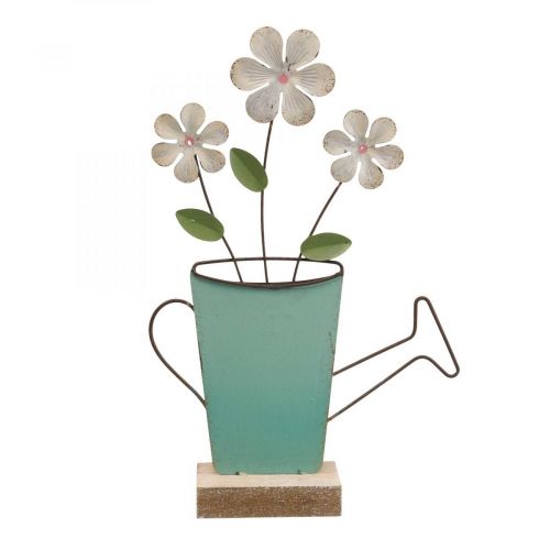 Floristik24 Gießkannen Deko Metall Tischdeko Farbe Rost 23,5/24cm 2 St