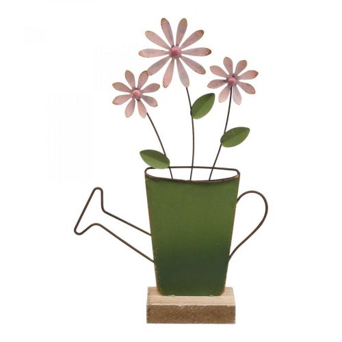 Floristik24 Gießkannen Deko Metall Tischdeko Farbe Rost 23,5/24cm 2 St