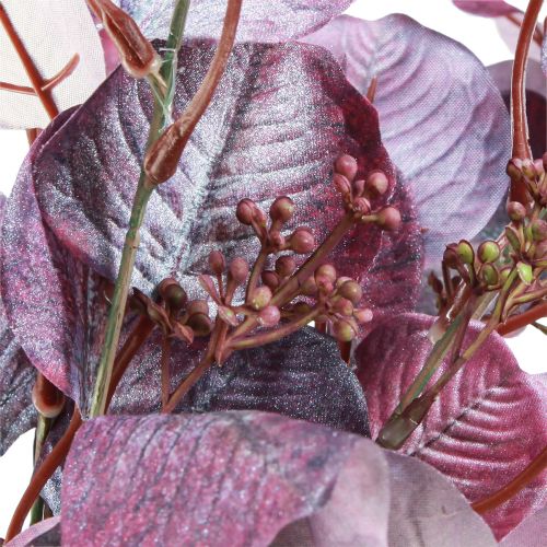 Artikel Glamour Eukalyptuszweig Eukalyptus künstlich Violett 65cm 3St