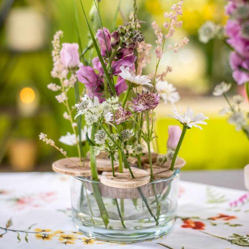 Floristik24 Glasschale Schale Glas Klar Ø15cm H8cm