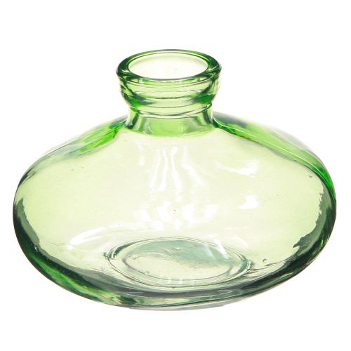 Artikel Glasvase Bauchig Grün Minivasen Glas Ø9cm H6cm 6 St
