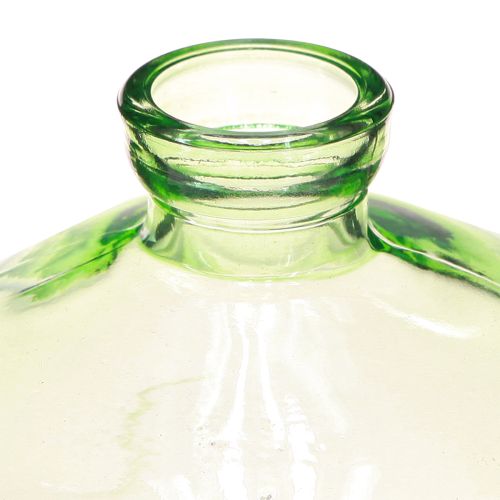 Artikel Glasvase Bauchig Grün Minivasen Glas Ø9cm H6cm 6 St
