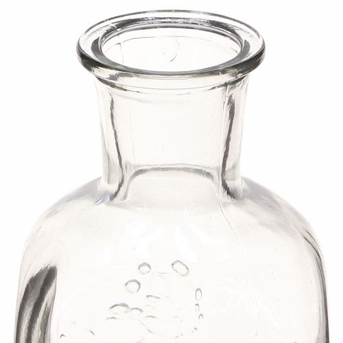 Artikel Glasvase Flaschenvase mit Motiv Vase Glas Klar H19cm 2St