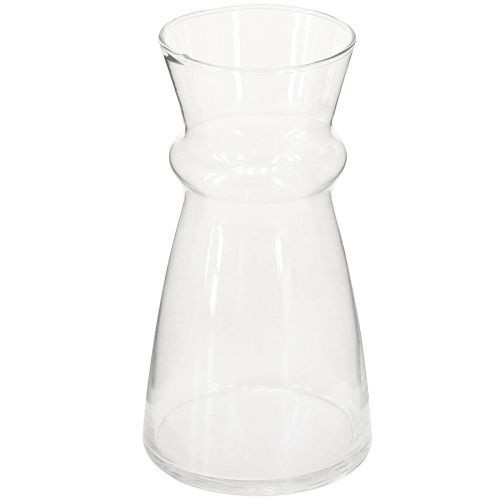 Glasvase Hyazinthenvase Deko Vase Transparent Ø7cm H13cm
