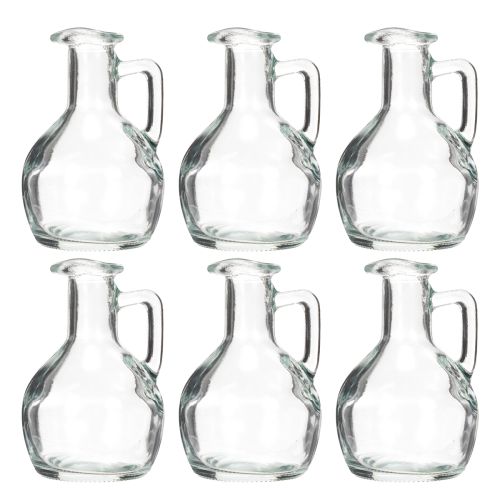 Artikel Mini Vase Wasserkrug mit Henkel für den Esstisch zuhause dekorativ und funktional 12cm 6St