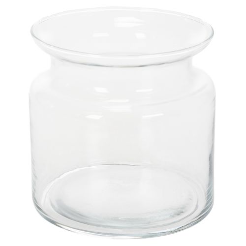 Artikel Glasvase klar Deko-Vase aus Glas mit Rand für Windlicht oder Blumenvase 15cm
