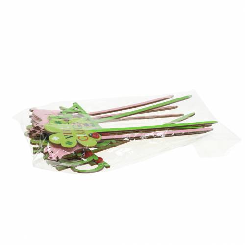 Artikel Dekostecker Viel Glück 22cm sortiert 12St