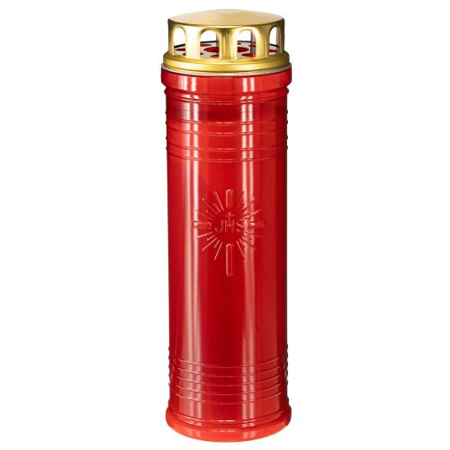 Artikel Grablichter Rot Ø7,5cm H24,5cm 1 St