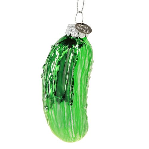 Floristik24 Gurke als Christbaumschmuck Glas Weihnachtsgurke 8cm 3St