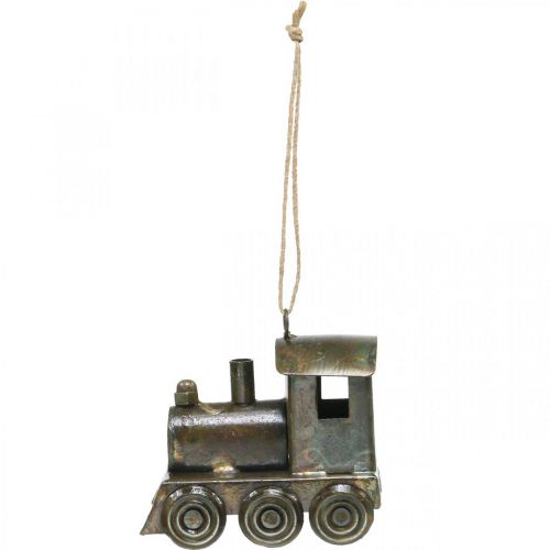 Artikel Christbaumschmuck Lokomotive Weihnachten Metall H7,5cm
