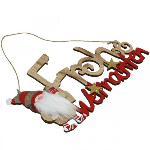 Artikel Holz Schriftzug Frohe Weihnachten Fensterdeko Wichtel 2St