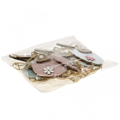 Artikel Hänger Hasen Dekohänger Ostern Holz Plüsch 26×7×2cm 6 St