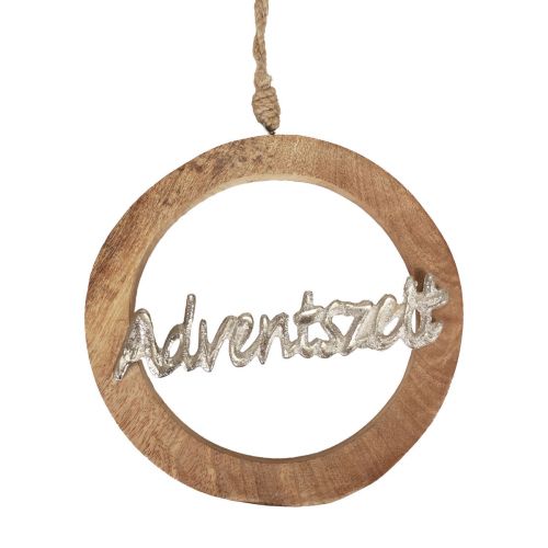 Floristik24 Hängedeko Fenster Weihnachtsdeko Holz Adventszeit 20,5cm