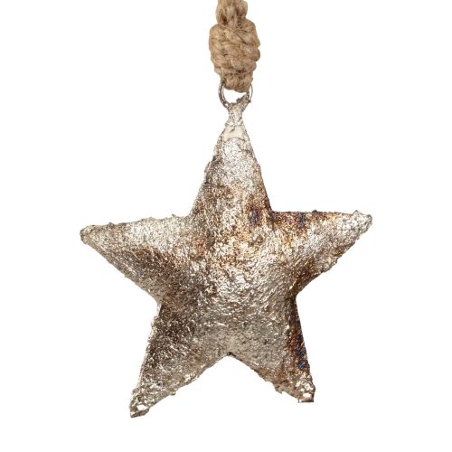 Artikel Hängedeko Deko Stern Weihnachten Metall Silber 11cm 3 St