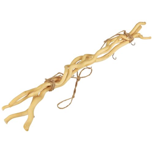 Artikel Hakenleiste, Boho Wanddeko Holz, Wandhaken Deko Natur 60cm