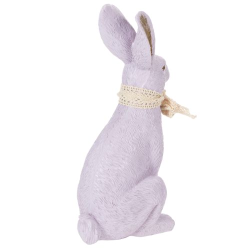 Osterhase Dekofigur mit Schleife zur stilvollen Osterdekoration im Haus 27cm | Floristik24.de