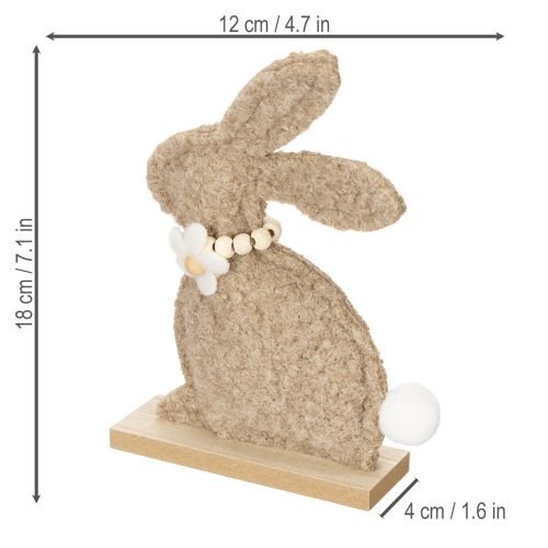 Artikel Osterhase Figur Frühling Tierdeko für Wohnzimmer und Tisch 18cm 6St