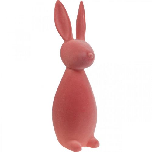 Artikel Deko Hase Deko-Osterhase Beflockt Orange Apricot H69cm